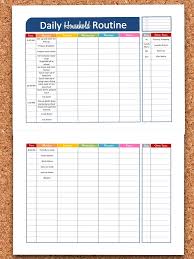 20 thorough daily routine chart for kids template