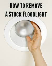 You can do this home improvement project yourself and transform a drab room into a stunning one with a new ceiling light fixture. How To Remove A Stuck Outdoor Flood Light Home Ec 101