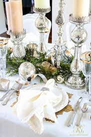 Elegant White And Gold Christmas Dining Room And Table Scape Christmas Dining Table Decor Christmas Dining Table Christmas Dining Room Table