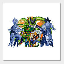 Freeza arc) is the second major plot arc of dragon ball z. Dbz Cell Saga Dragon Ball Z Poster Und Kunst Teepublic De