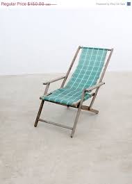 Vintage Deck Chair Striped Beach Chair By 86home On Etsy 127 50 Cabin Striped Beach Chair Wooden Beach Chairs Beach Chairs