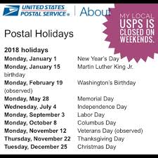 Maybe you would like to learn more about one of these? Adamma Outlet Other Fyi Official Usps Holidays No Mail Service Poshmark