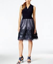 Sl Fashions Illusion Soutache Trim Party Dress Reviews Dresses Women Macy S Casual Cocktail Dress Navy Cocktail Dress Dresses