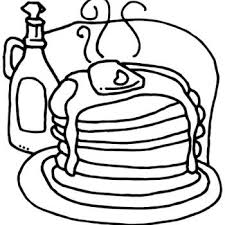 Black And White Pajamas Clipart Pancake Pancakes Coloring Page Stack Of Pancakes Coloring Page Pajama Birthday Parties Coloring Pages Pajama Party