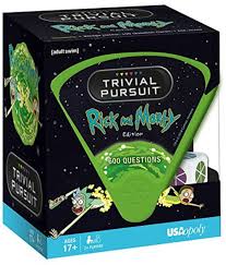 Mar 06, 2015 · trivia rating is gained by answering questions correctly, the more you get right the faster it will rise. Usaopoly Trivial Pursuit Rick And Morty Quick Play Version Trivia Questions Based On The Adult Swim Show Rick And Morty Officially Licensed Rick And Morty Game Price From Souq In