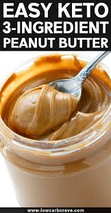 Easy 3 Ingredient Keto Peanut Butter Sugar Free Recipe Peanut Butter Recipes Sugar Free Peanut Butter Low Carb Peanut Butter