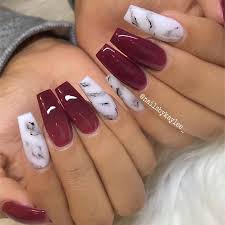 Maroon gel polish is the best variant for those who want to have an outstanding manicure as it makes your. By Appt Only Maroon Acrylic Nails Burgundy Nails Square Acrylic Nails