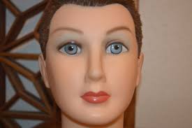 Mannequin Head // Female // Cosmetology // Model // Debra Manikin // Burmax  // Life-size // Hat Display // Art Piece // Weird // Strange