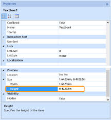 Change Row Height Or Column Width Report Builder Sql Server Reporting Services Ssrs Microsoft Docs