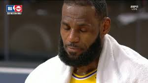 An emotional LeBron James had to...