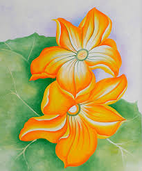 Squash Blossoms Georgia O Keeffe Wikipaintings Org Georgia O Keeffe Paintings Georgia O Keeffe O Keeffe Paintings