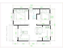 The first and second bedrooms are situated on the same side with a standard toilet in the line. Simple House Plans 6x7 With 2 Bedrooms Hip Roof House Plans 3d Simple House Design Simple House Plans Simple House