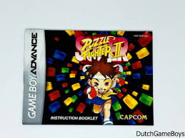 Gameboy Advance  GBA – Super Puzzle Fighter II – USA – Manual – Dutch Game  Boys