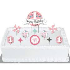 Decorate your cakes with our beautiful balloon decorations. Big Dot Of Happiness She S A Wild One Boho Floral 1st Birthday Party Cake Decorating Kit Happy Birthday Cake Topper Set 11 Pieces Target