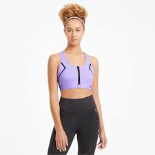 High impact ger bästa möjliga. High Impact Front Zip Damen Sport Bh Light Lavender Puma Yoga Puma Deutschland