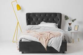 And glam contemporary nautical, coastal and beach rustic farmhouse vintage unupholstered upholstered cloth cotton fabric faux leather leather metal microfiber polyester polyurethane velvet. Grey Velvet Ottoman Storage Bed Winged Double Yark Beds