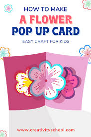 Makes a great mother's day card or valentine's day card too. How To Make A Flower Pop Up Card For Kids