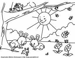 Malvorlagen mit fruhlingsmotiven im kidsweb de. Ausmalbild