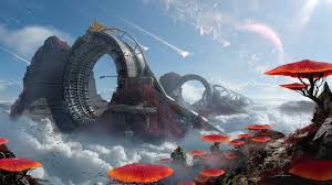 From sketch to final image (digital painting tutorial) concept art landscape. Cool Computer Wallpaper Sci Fi Landscape Concept Art 1920x1080 Wallpaper Teahub Io