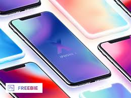 Download Iphone X Isometric Mockups Clay Freebie Iphone Isometric Freebie