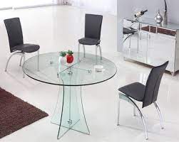Why should you choose between a table with a glass or one with a crystal top? Take A Look To Some Glass Dining Tables And Get Inspired To Improve Your Dining Room D Round Dining Table Furniture Glass Round Dining Table Glass Dining Table