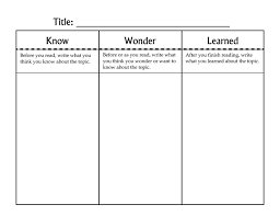 kwl chart food chain web based inquiry