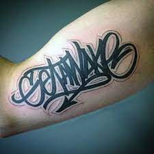 Here we share some attractive and popular letter tattoo fonts and designs. 80 Graffiti Tattoos For Men Inked Street Art Designs