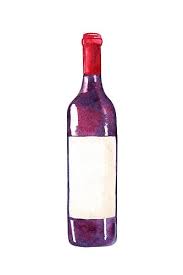 Watercolor Red Wine Clipart Glass And Bottle Png Illustrations Instant Download Watercolor Red Wine Bottle Illustration Clip Art