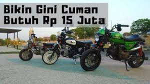 One fruit & 130cc comparison. Ganti Wajah Honda S90 Kawasaki Zx130 Jadi Monkey Youtube