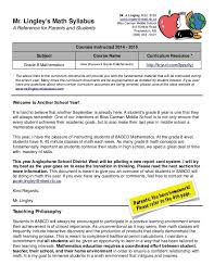 Mr Lingley S Math Syllabus Maths Syllabus Syllabus Math