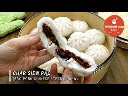 char siew pao cha shao bao bbq pork chinese steamed bun mykitchen101en youtube steamed buns bbq pork asian desserts