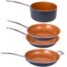 Gotham Steel Pans The Newest Non Stick Cookware Made With Ceramic And Titanium Red Copper Pan Copper Pans Pan