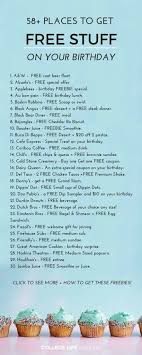 58 Birthday Freebies You Can Score This Year Birthday Freebies Freebies On Your Birthday Free Birthday Stuff