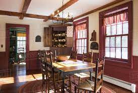 Whether you want inspiration for planning british colonial dining room or are building designer british colonial dining room from scratch, houzz has 168 pictures from the best designers, decorators, and architects in the country, including london design build and symbiotic landscape, llc. Dining Room In Colonial Style Home Stock Photo Dissolve