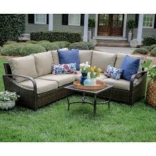 Buy Trenton Wicker Corner Sectional At Walmart Com Wicker Outdoor Sectional Patio Seating Sets Wicker Outdoor Furniture Set