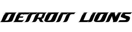 The detroit lions logo meaning symbolizes the nickname that the team goes by. Detroit Lions Font Download Famous Fonts