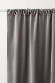 2er Pack Samtvorhange Grau Home All H M De Vorhange Flachenvorhang Ikea Curtains
