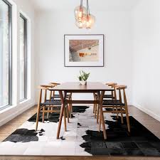 Regardless of the size of your dining room, a carpet can make it more elegant and comfortable. Luxury Natural Cowhide Skin Fur Patchwork Rug Black And White Mixed Living Room Carpet Decorative Dining Room Floor Mat Rug Aliexpress