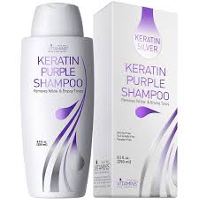 Purple toning shampoos deposit a light pigment onto hair to counteract any brassy yellow or orange tones. Amazon Com Vitamins Keratin Purple Toning Shampoo Violet Blue Brassiness Toner For Bleached Icy Blonde Platinum Silver White Grey Ash Gray Or Colored Dry Damaged Brassy Hair Beauty