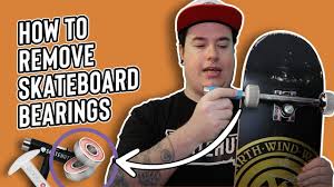 Put the shield back on; How To Remove And Insert Skateboard Bearings Youtube