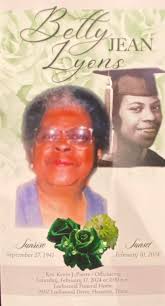 Honoring the life and memory of Beverly Jean Lyons