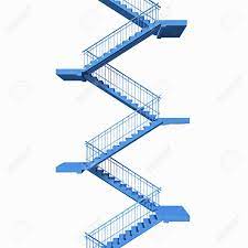 How many calories are burned walking flight of stairs? Flight Of Stairs In Perspective View Stock Photo Picture And Royalty Free Image Image 3105874