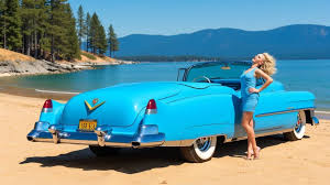 Image result for Azure Blue 1953 Cadillac