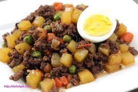 Picadillo Is One Of The Spanish Dish That Has Become Popular In The Philippines And Just Like Any Other Beef Giniling Recipe How To Cook Beef Giniling Recipe