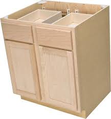 Quality One 30 X 34 1 2 Unfinished Oak Double Base Cabinet With Drawers At Menards Kitchen Cabinets For Sale Unfinished Cabinets Base Cabinets