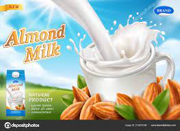 Package Design For Almond Milk Or Vegan Drink Stock Vector Image By C Sensvector 213975186