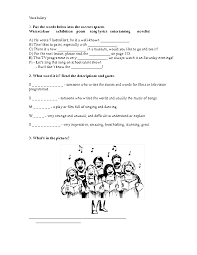 88 Free Cinema Theatre Museum Worksheets Vocabulary sculpture 1st six weeks unit: