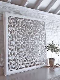 White Wood India Wall Art Google Search In 2021 Wall Panel Design Carved Wood Wall Panels Carved Wood Wall Art