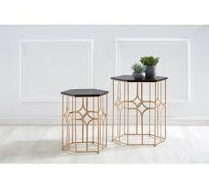 Buy Premier Housewares Lexa Set Of 2 Side Tables Rose Gold At Argos Co Uk Visit Argos Co Uk To S Rose Gold Coffee Table Gold Coffee Table Premier Housewares