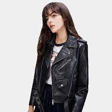 Faux Leather Biker Jacket In 2021 Faux Leather Motorcycle Jacket Biker Coat Leather Motorcycle Jacket